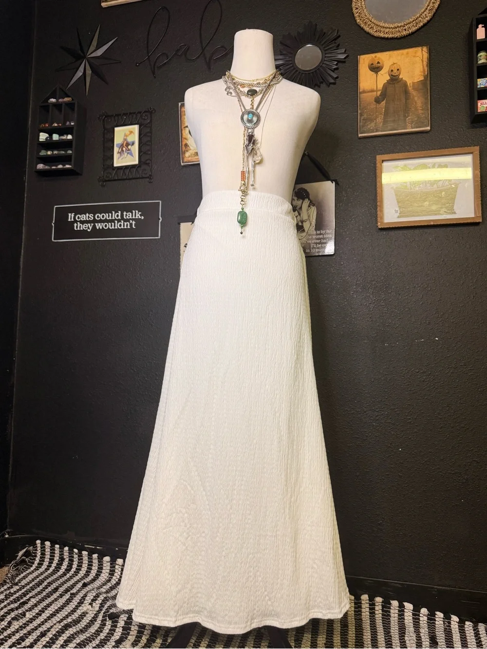 Versona White Maxi Skirt - Picture 1 of 2
